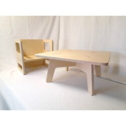 CUBE TABLE AND CHAIR SET
